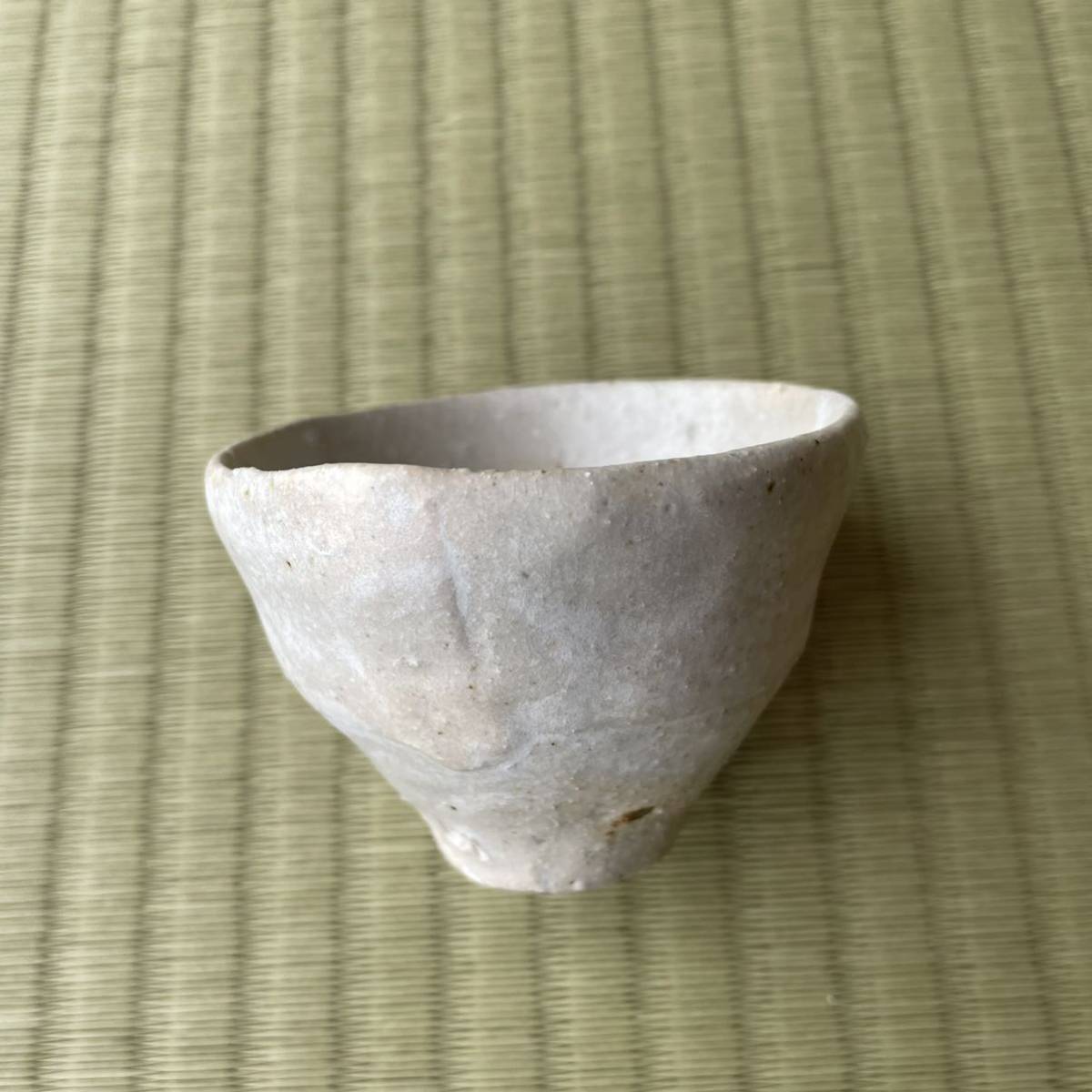  Shigaraki . кружка чашка саке cup белый 