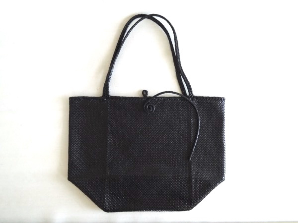 JURGEN LEHL Jurgen Lehl .. leather go-to mesh tote bag black 