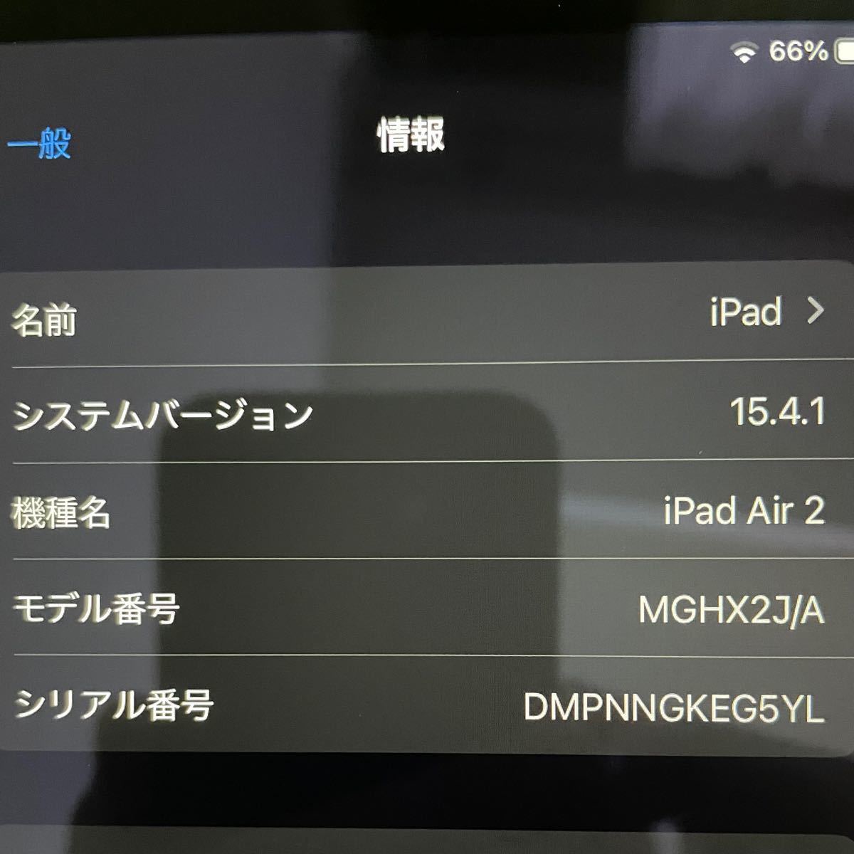 iPad air2 64GB Wi-Fi+Cellularモデル カバー,充電器付き スペース