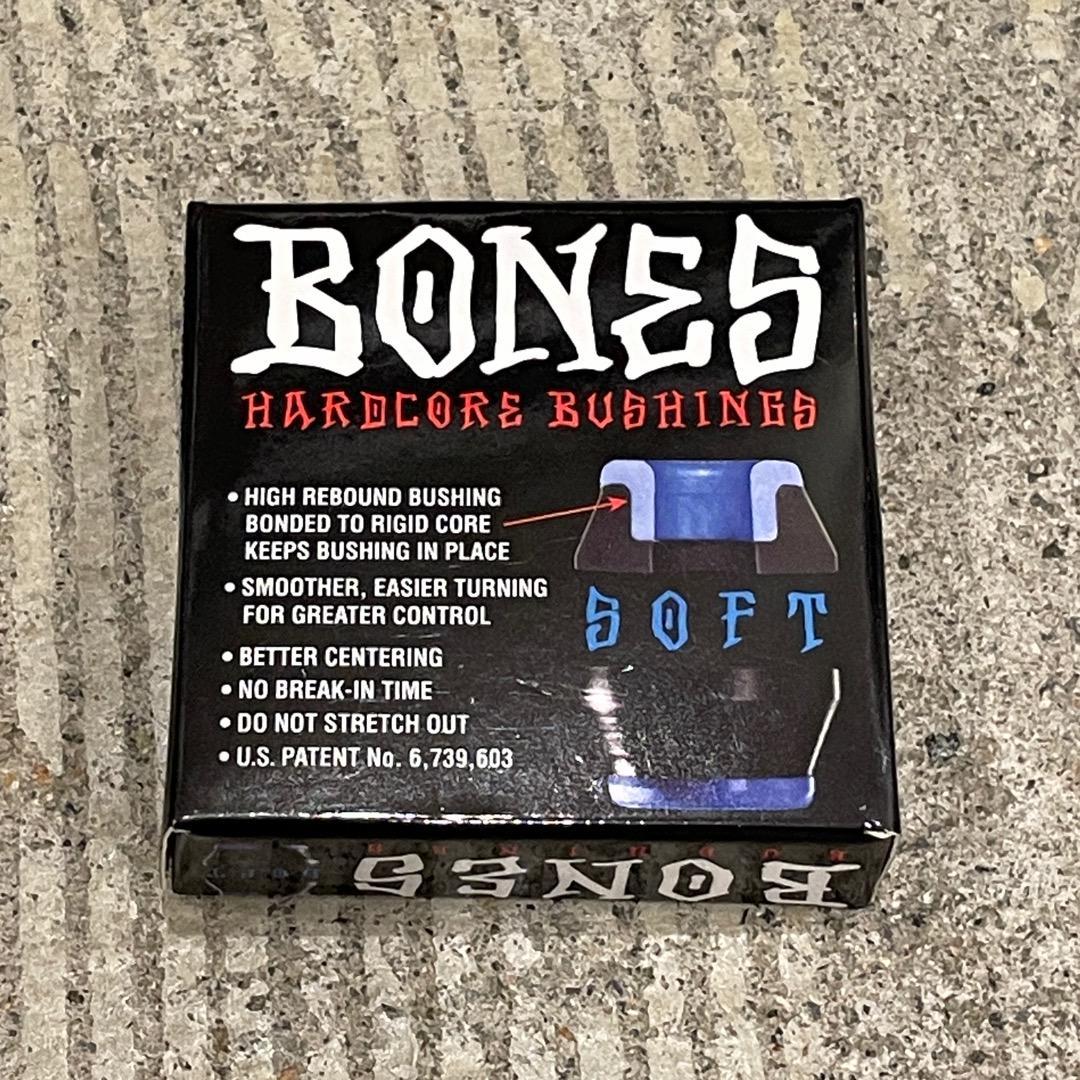 新品 ボーンズ ブッシュゴム ソフト ブラック 黒 BONES HARDCORE BUCHINGS BLACK SOFT スケボー スケートボード トラック3_画像3