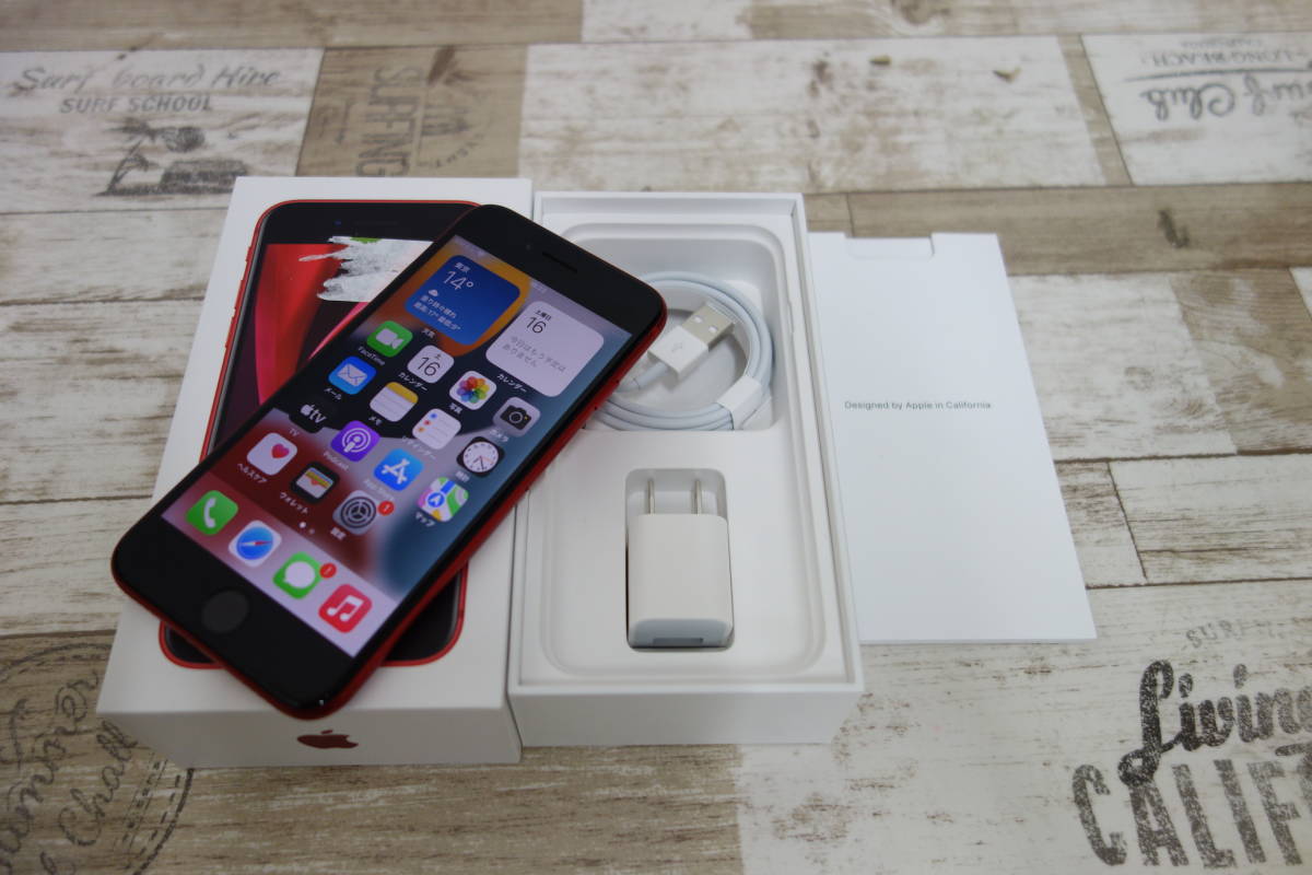 au SIMロック解除済 iPhone SE 第2世代 128GB (PRODUCT)RED レッド