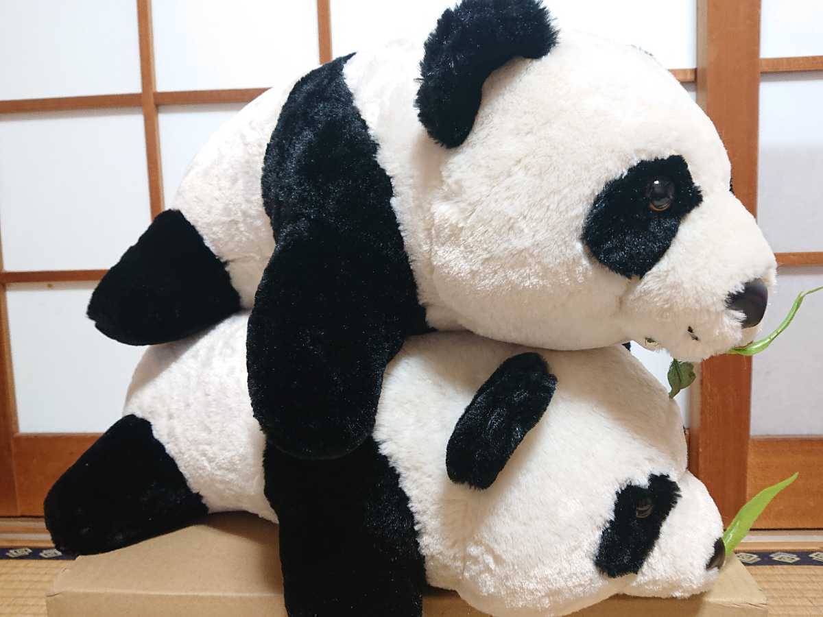 上野の赤ちゃんパンダ誕生祝い リアルパンダ 超big 寝そべりぬいぐるみ 2個セット 約50cm パンダ一般 売買されたオークション情報 Yahooの商品情報をアーカイブ公開 オークファン Aucfan Com