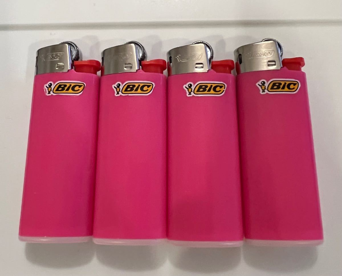 BIC MINI lighter J25 入手困難 4本 桃 ミニライター 新品未使用品
