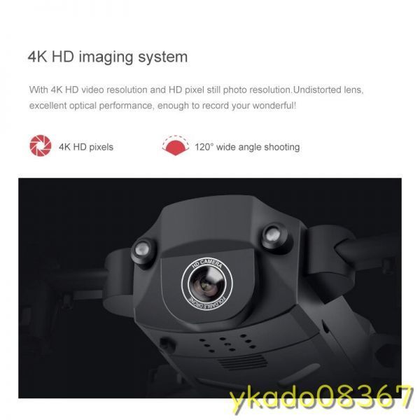 P1885: Kk8-プロフェッショナル4kミニドローン hdカメラ ワンキーリターン fpv wifi 超長寿命 折りたたみ式おもちゃ クワッドコプター_画像5