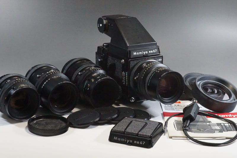 【268】Mamiya/マミヤ RB67 PRO SD ボディ+レンズ4本+付属品 K/L 1 4 f=65mm 1 4.5 f=140mm/250mm 1 3.5 f=127mm 中判フィルムカメラ MF