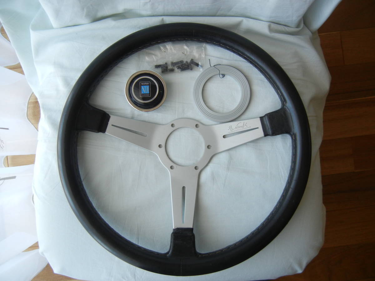 NARDI ナルディ クラシック レザー シルバースポーク φ36cm ラッパ