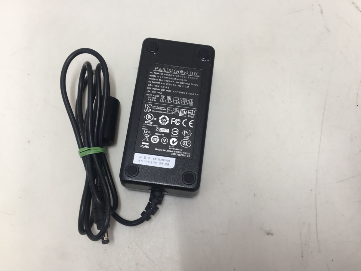 EDAC ACアダプタ EA10521E-120 12V-3.5A　 動作品 管：2A3-M4_画像1