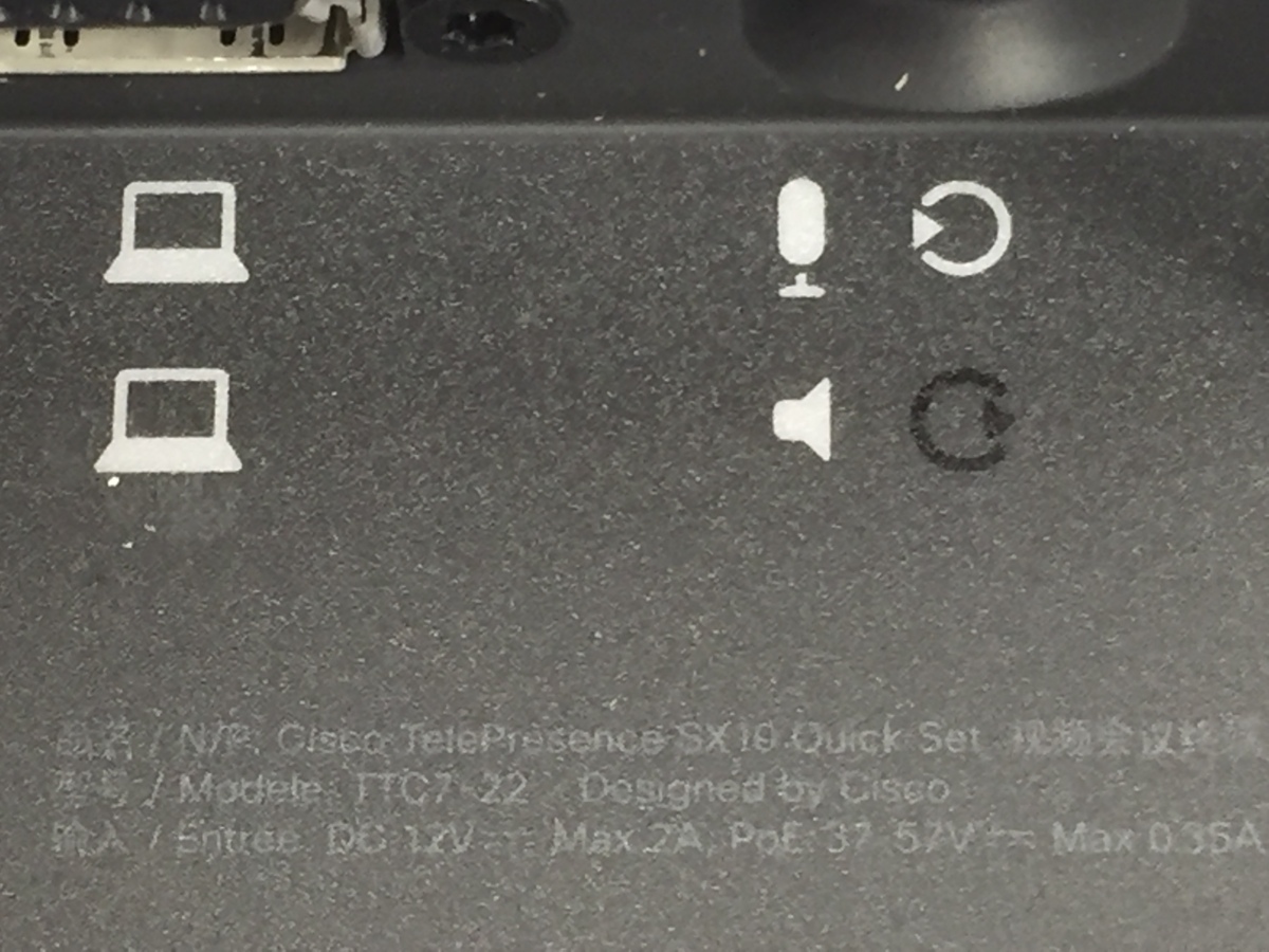 CISCO　シスコ　TelePresence SX10 Quick Set　TTC7-22　通電確認済（管２A8-N9）_画像8