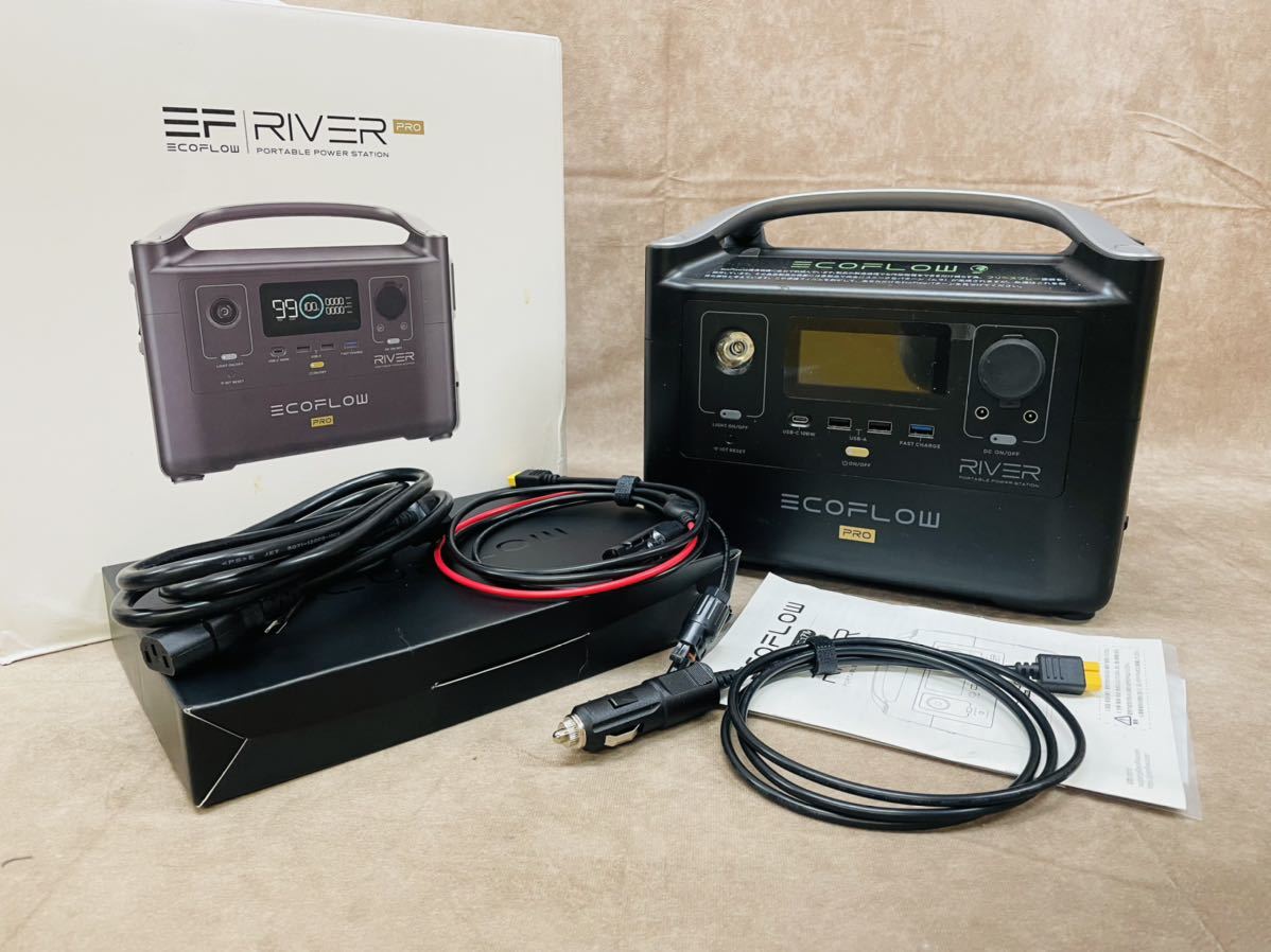 EcoFlow ポータブル電源 バッテリー RIVER 600 PRO 出力600W(瞬間最大