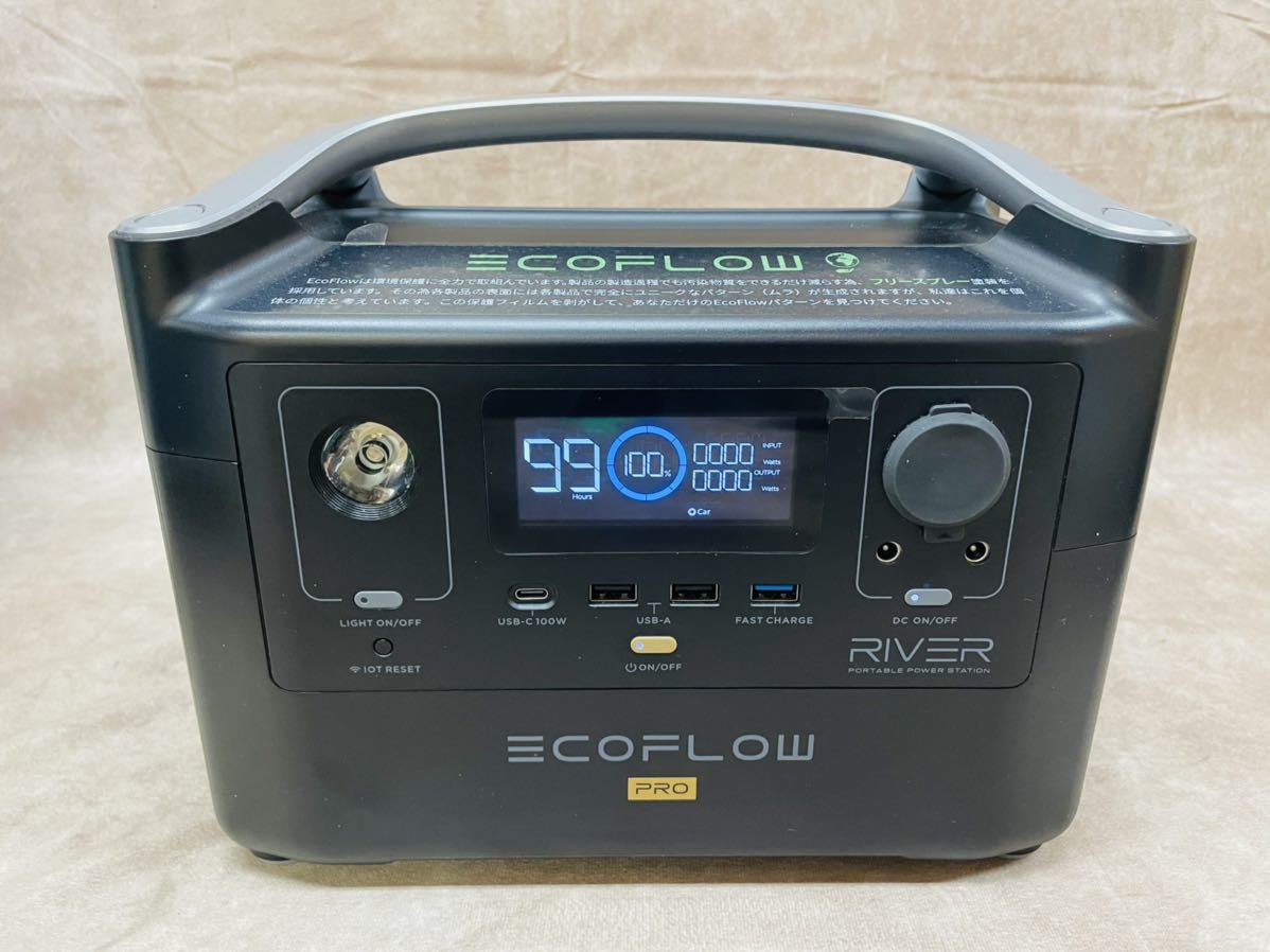EcoFlow ポータブル電源 バッテリー RIVER 600 PRO 出力600W(瞬間最大
