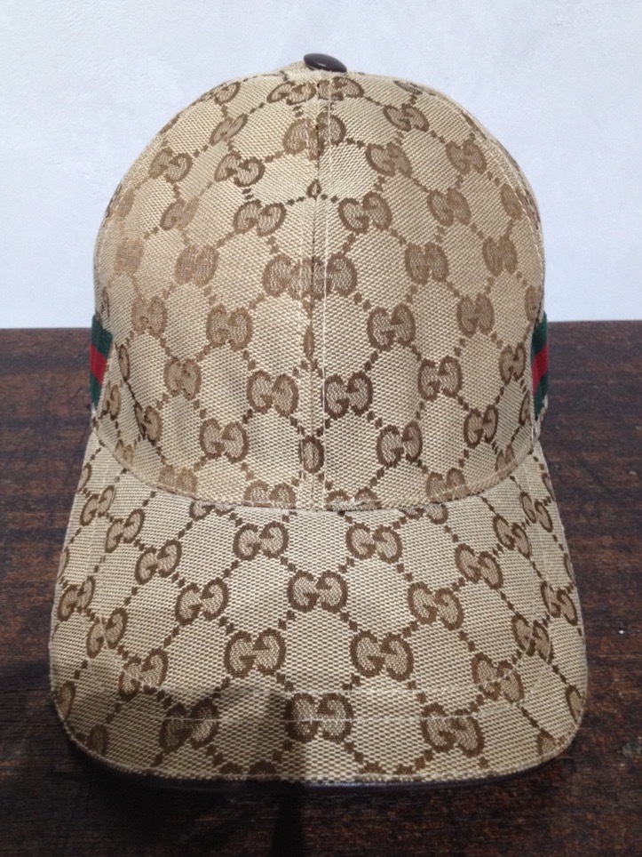 16800円高価買取 定番 Gucci グッチ キャップ モノグラム ベージュ 美