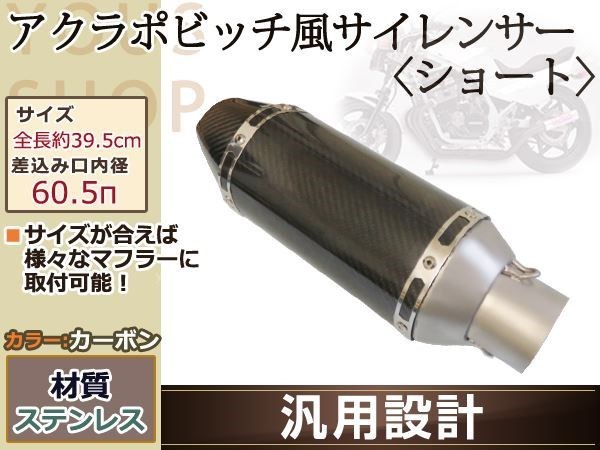 まとめ買いでお得 アクラポビッチ 風 カーボン サイレンサー