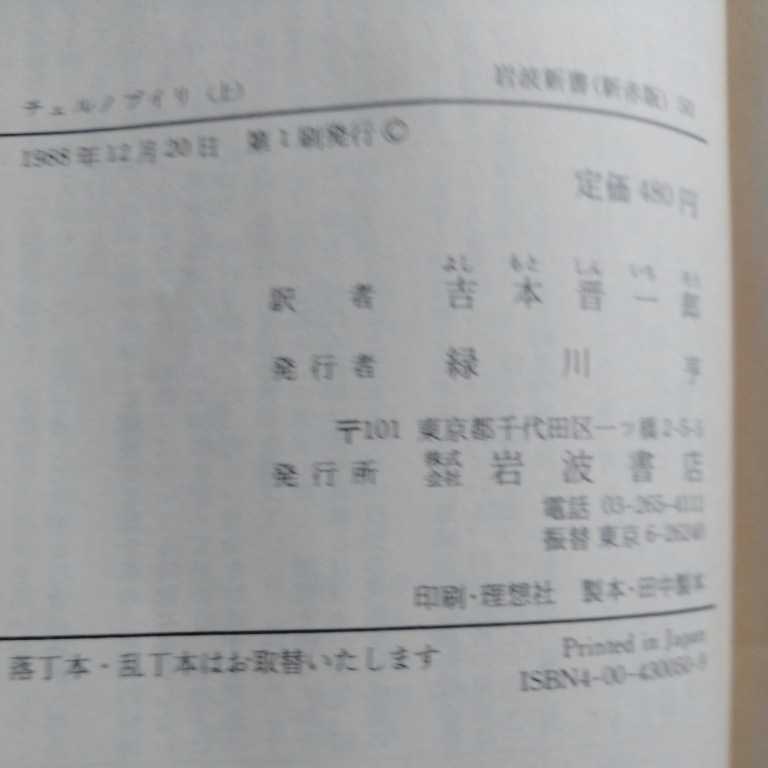 チェルノブイリ アメリカ人医師の体験 上下セット　R.P.ゲイル　T.ハウザー　吉本晋一郎　岩波新書　送料180円～_画像4