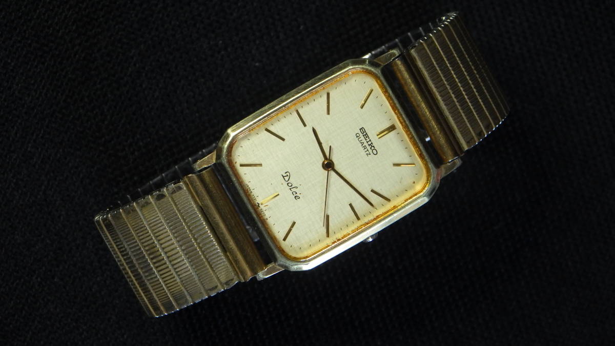☆SEIKO セイコー Dolce ドルチェ【7731-5240】ゴールド文字盤 メンズ