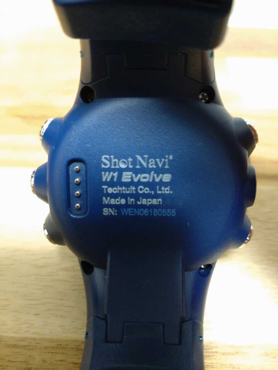 ショットナビ Shot Navi W1 Evolve 腕時計型 GPSゴルフナビ 距離計測器 ネイビー 品