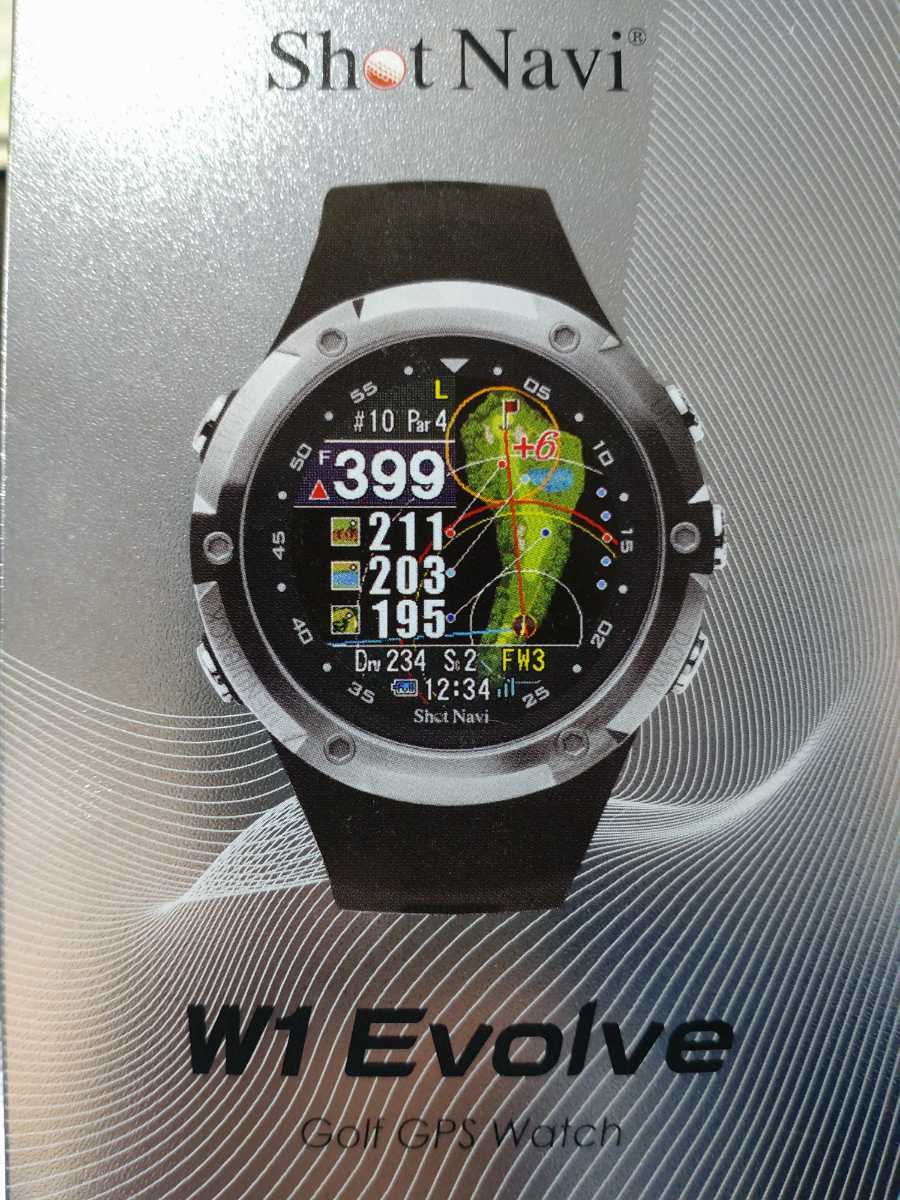 人気ブランドを ショットナビ ゴルフ W1 Evolve エボルブ 腕時計型 GPS