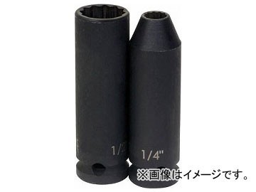 WILLIAMS 3/8ドライブ ディープソケット 12角 14mm インパクト JHW35414(7576188)_画像1