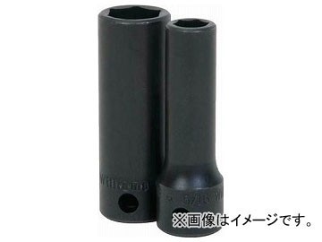 WILLIAMS 3/8ドライブ ディープソケット 6角 19mm インパクト JHW12M-619(7574100)_画像1