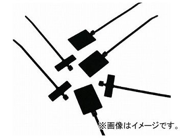 パンドウイット 旗型タイプナイロン結束バンド 耐候性黒 PLM4S-D0(4382820) 入数：1袋(500本)