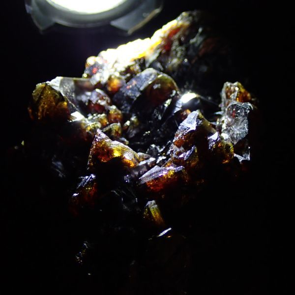 スファレライト 245g サイズ約70mm×48mm×51mm アメリカ テネシー州 エルムウッド鉱山産 sfm621 閃亜鉛鉱 天然石 原石 パワーストーン_画像5
