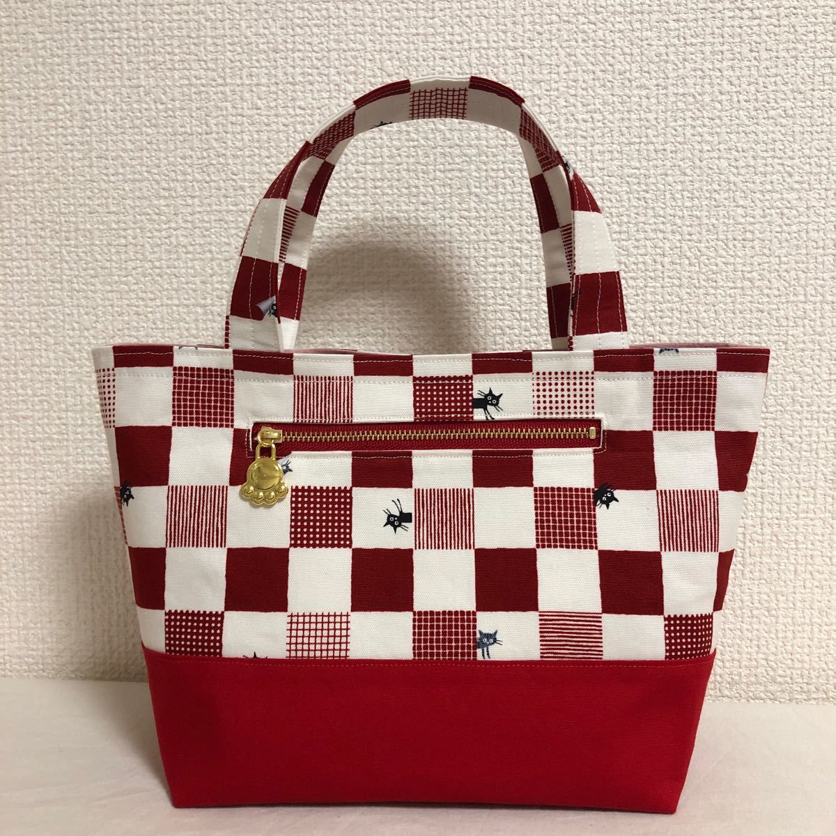 ハンドメイド　トートバッグぷらすわん