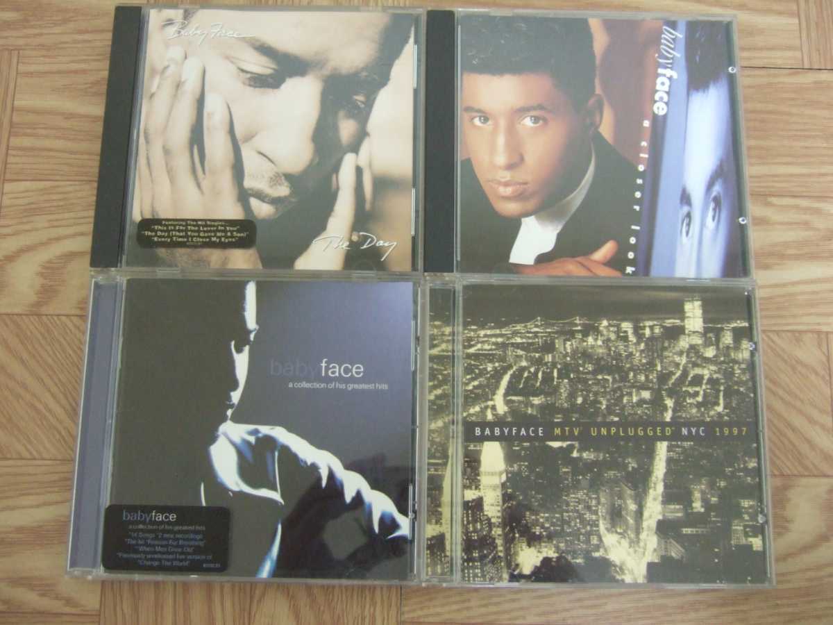 【CD4枚セット】 BABYFACE /「The Day」「a cliser look」「a collection of his greatest hits」「MTV UNPLUGGED」
