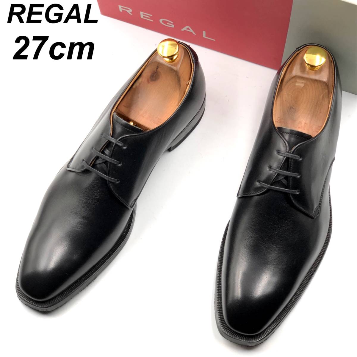 1830円 【79%OFF!】 REGAL リーガル プレーントゥ 外羽根式 ビジネス 革靴 24.5cm