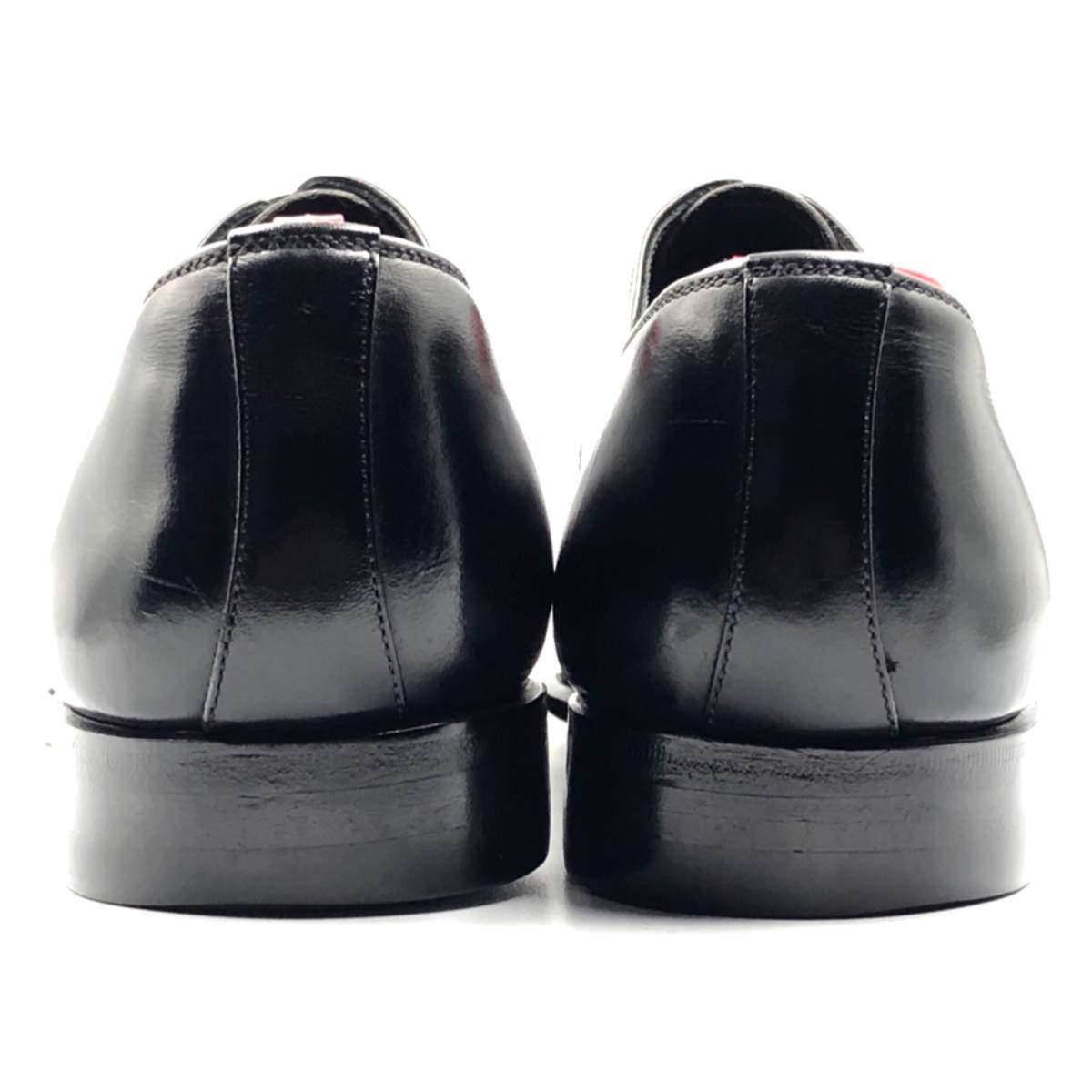 即決 SCOTCH GRAIN スコッチグレイン 24.5cm メンズ レザーシューズ ストレートチップ 内羽根 黒 ブラック 革靴 皮靴 ビジネスシューズ