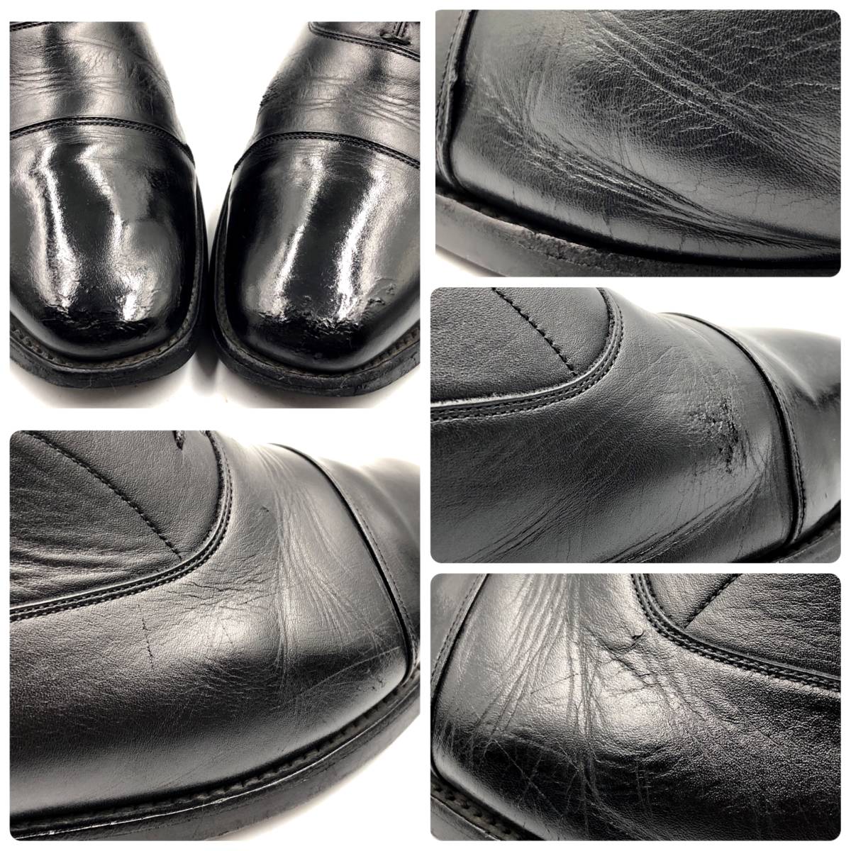 即決 SCOTCH GRAIN スコッチグレイン 26.5cmEEE OPS-4001 メンズ レザーシューズ ストレートチップ 黒 ブラック 革靴 皮靴 ビジネス