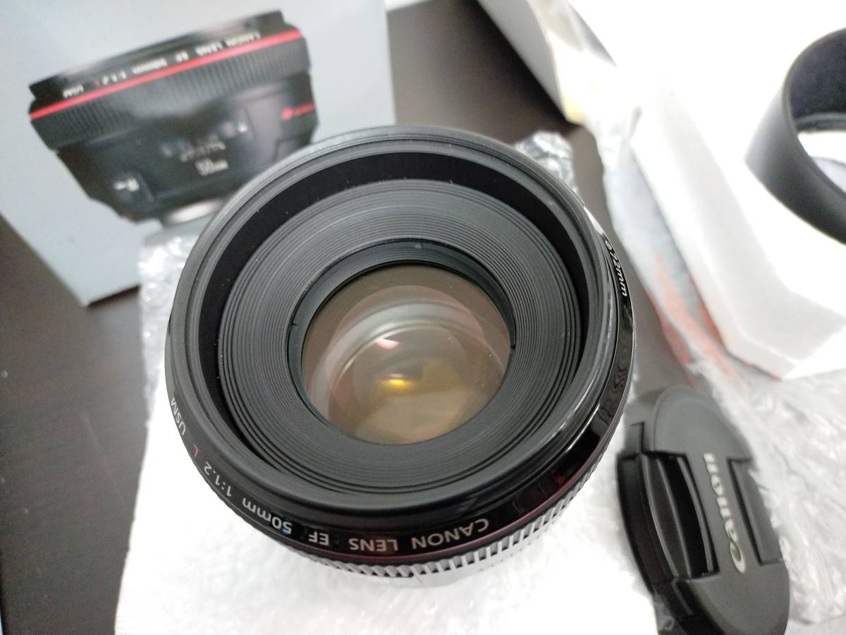 Canon】キヤノン EF50mm F1.2L USM 明るい単焦点レンズ!純正レンズ