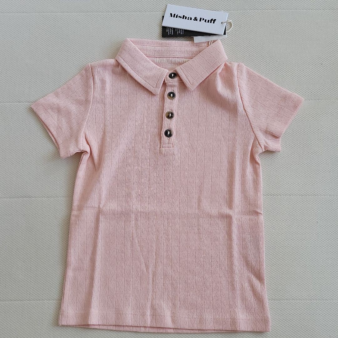 misha&puff 花柄ポロ 5-6y | evagamsac.com