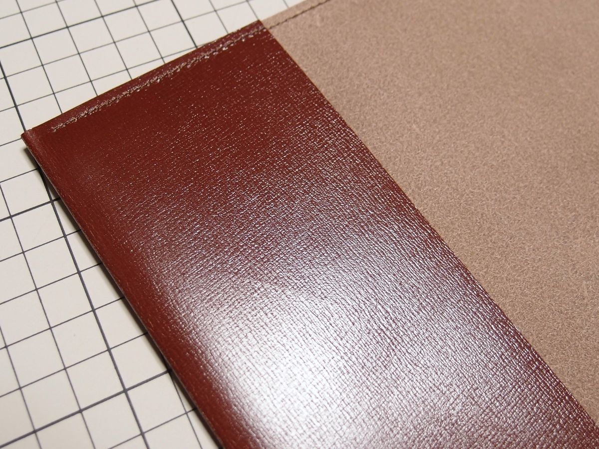 leather * original leather book cover cow leather ( A5 ) 324x212mm 109g N red light brown group 