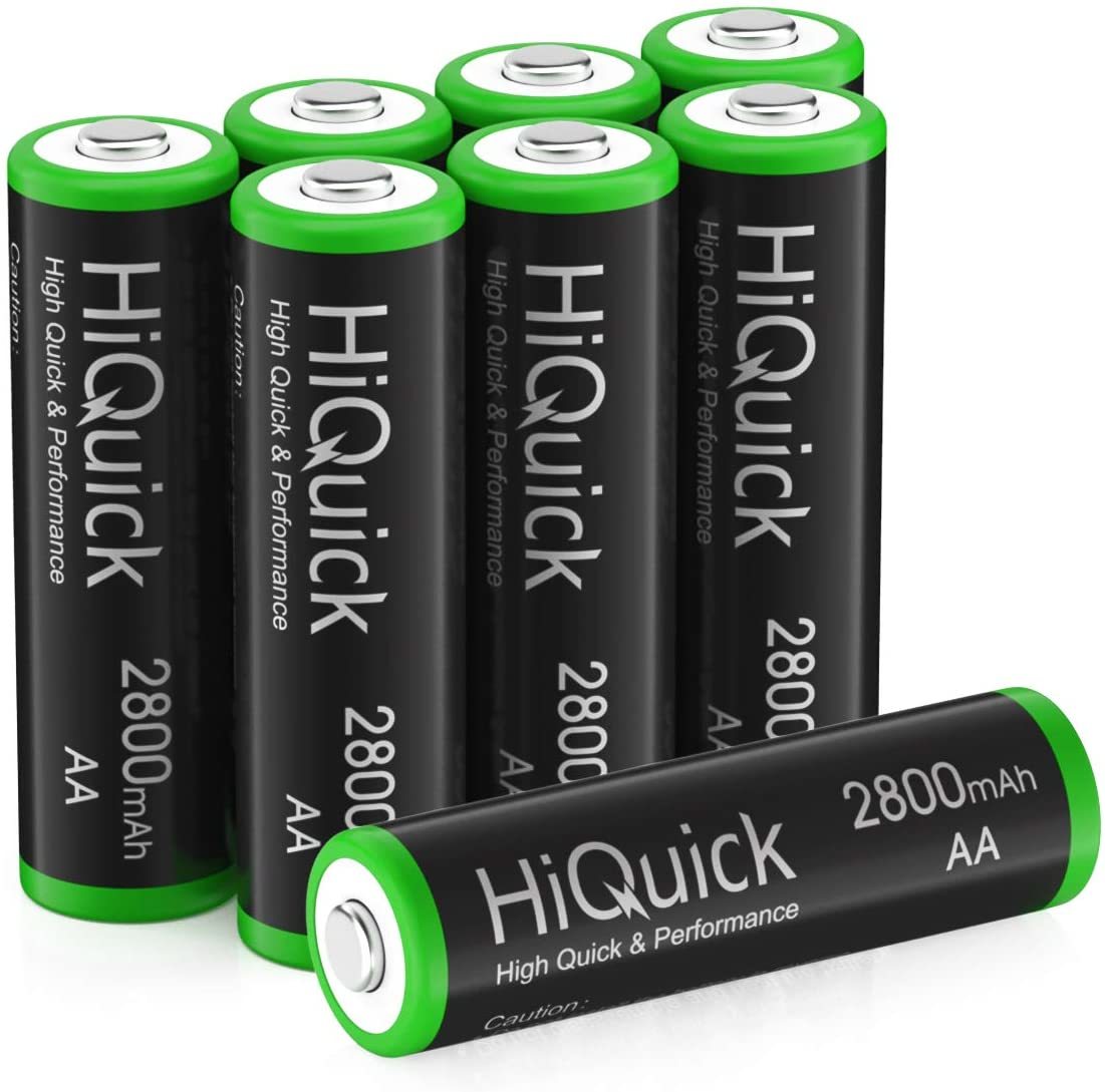 HiQuick 電池 単3 充電式 単3充電池 ニッケル水素 充電池 2800mAh 8本入り ケース2個付き 約1200回使用可_画像8