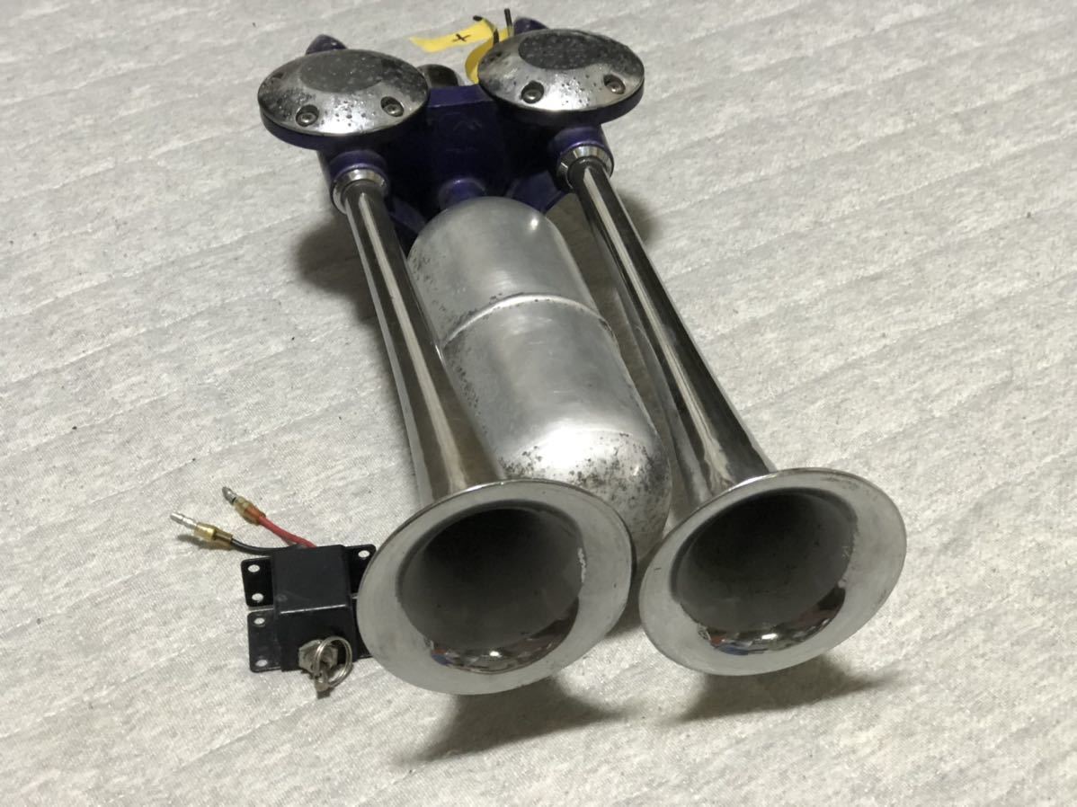新幹線ホーン 12v 24v 共用 カーショップオン デコトラ 当時物