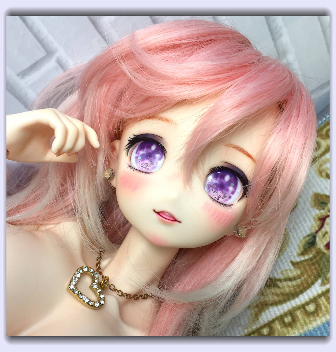 完璧すぎて可愛げがない カスタムヘッド+アイ+首パーツ+ピアスpink drops vmf50 その他