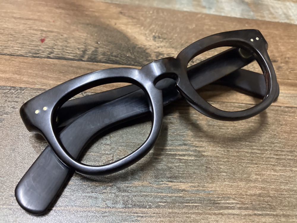 マリル 極太メガネ 6mm上部 フレームフランス Frame France クラウンパント 2dot Maryll 純正ケース付きサングラス