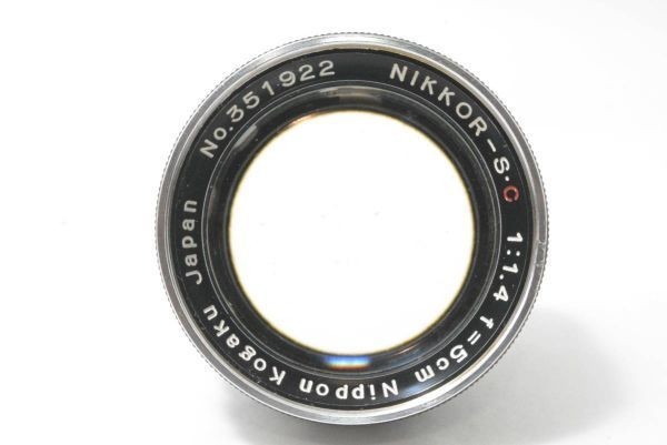 希少な後期型ブラック★並品★ニコン NIKON SP 後期型 チタン幕 ブラック NIKKOR-S.C 5cm f1.4_画像9