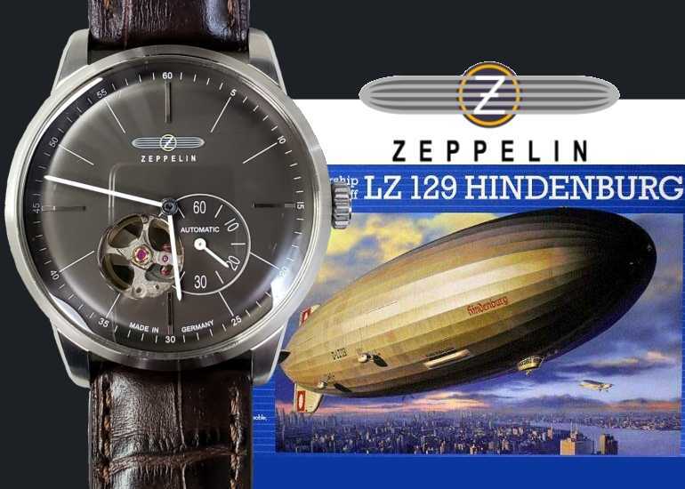 最旬トレンドパンツ ZEPPELIN 機械式自動巻き腕時計　7364-2 3針（時、分、秒）