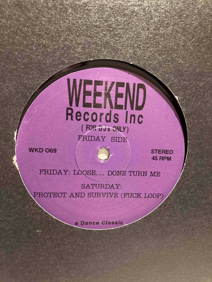 【UK盤/12”】DJ Harvey ー Done Turn Me / Protect And Survive (Fuck Loop)　Weekend Records IncーWKD 069_画像1