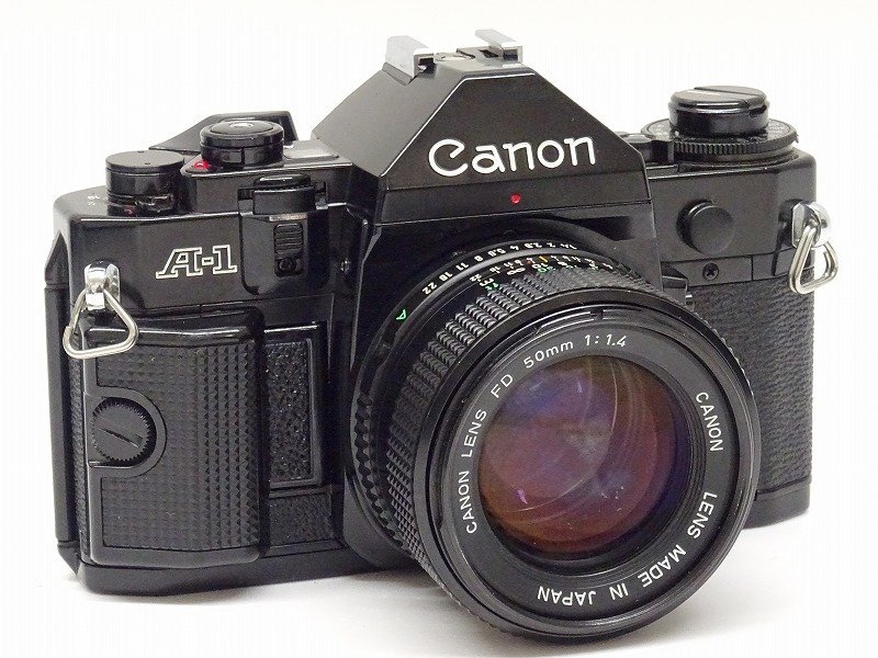 ●○Canon A-1/New FD 50mm F1.4 フィルム 一眼レフカメラ FDマウント キャノン○●011978001○●_画像1