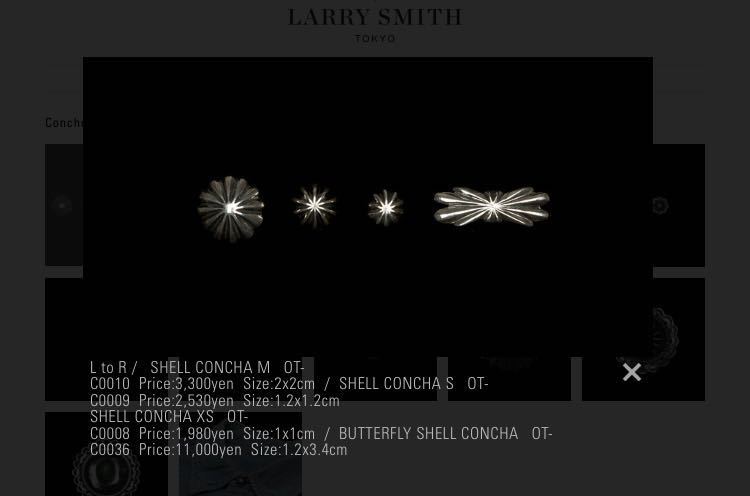 ☆新品 未使用品 LARRY SMITH ラリースミス シェルコンチョ チェンジ