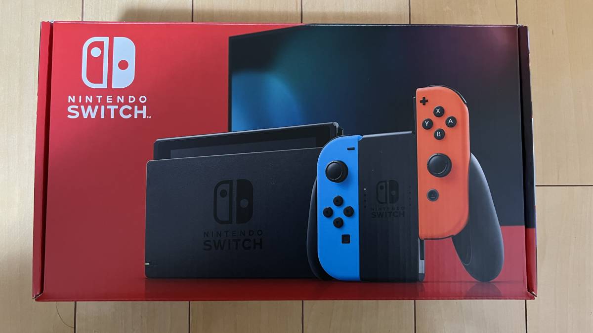 Nintendo Switch 本体 (ニンテンドースイッチ) Joy-Con(L) ネオンブルー/(R) ネオンレッド HAD-S-KABAA 