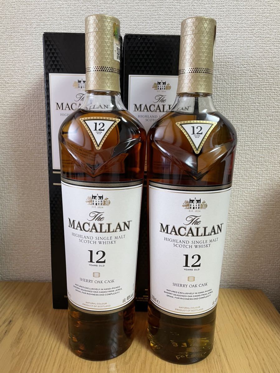 新品未使用　the macallan 12年2本セット　ウイスキー　マッカラン