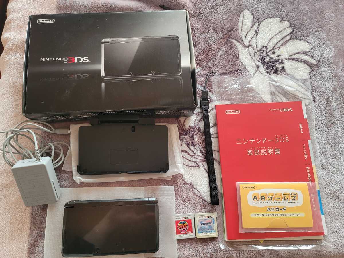 任天堂 Nintendo 3DS ブラック ニンテンドー ソフト付き(ニンテンドー 