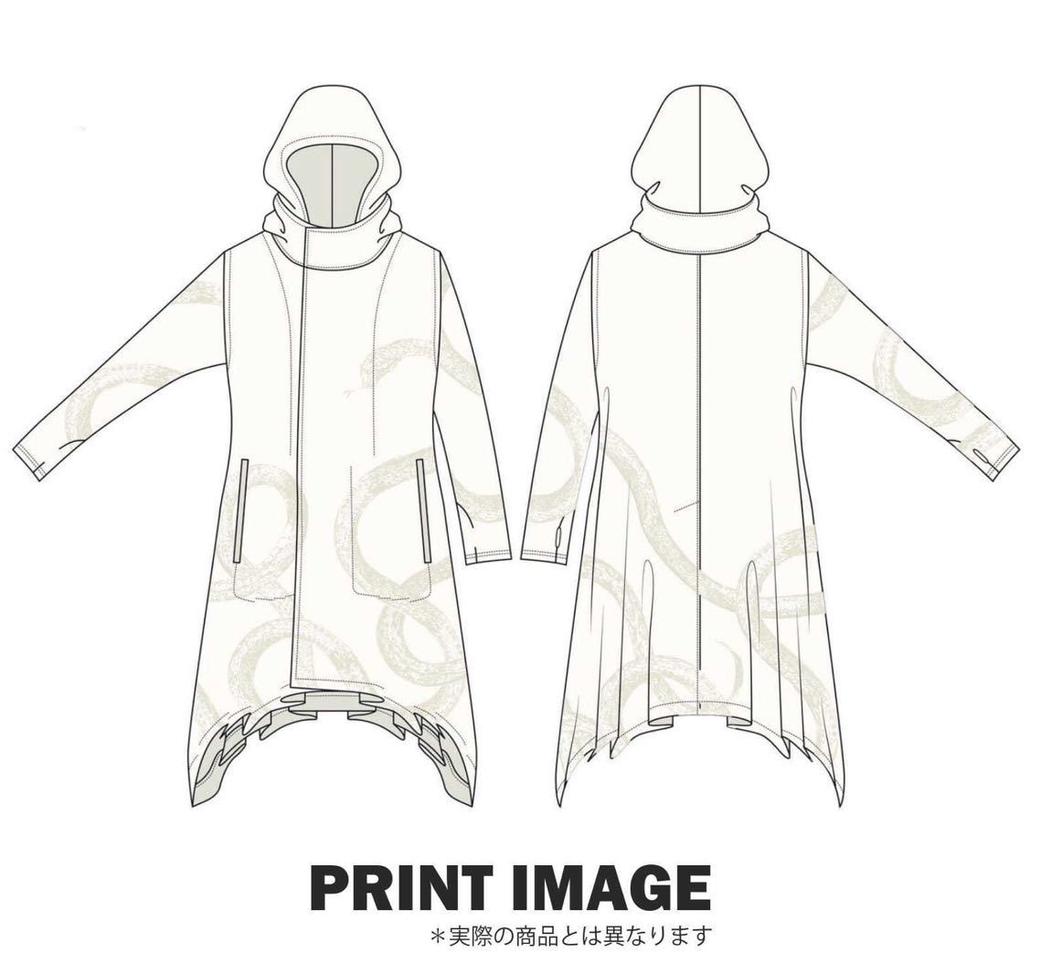 スイッチブレード hyde着 L´Arc〜en〜Ciel ドレープパーカー シロ-