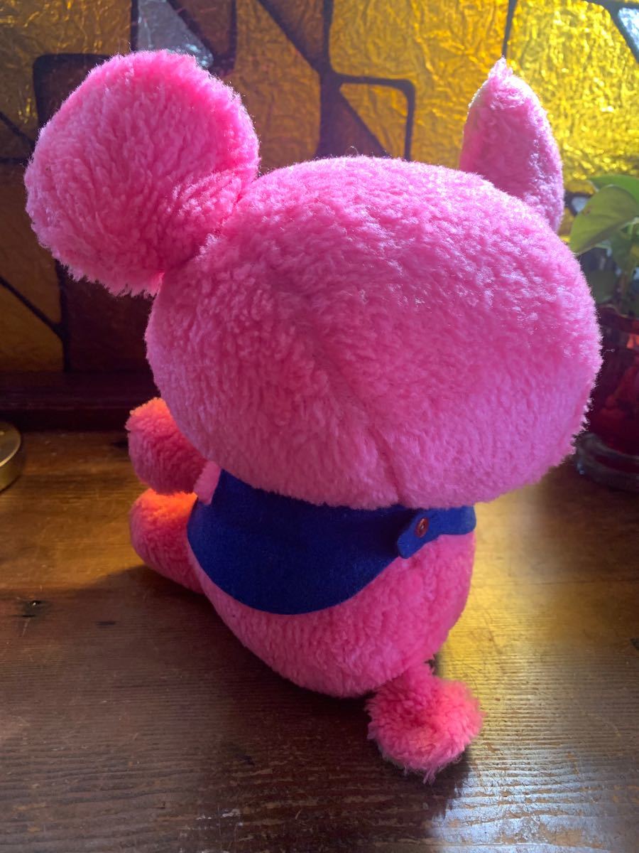 昭和レトロ ベア クマ ピンク レトロポップ ぬいぐるみ 人形 舌 昭和レトロ ベア クマ ピンク レトロポップ ぬいぐるみ 人形 舌