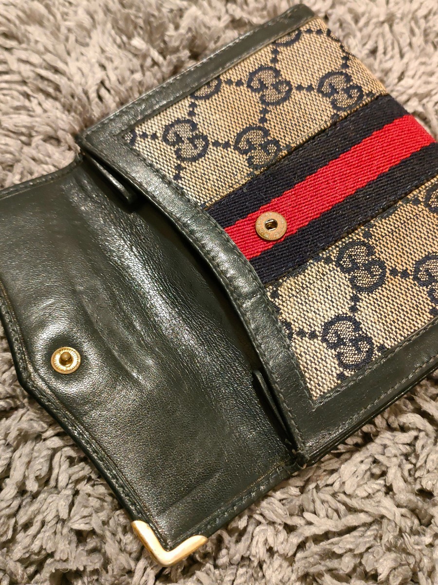 *正規品 GUCCI グッチ 財布 GGマーク シェリーライン*