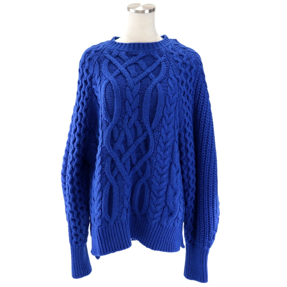 未使用 エンフォルド 19AW アランパターン ボリュームスリーブニット
