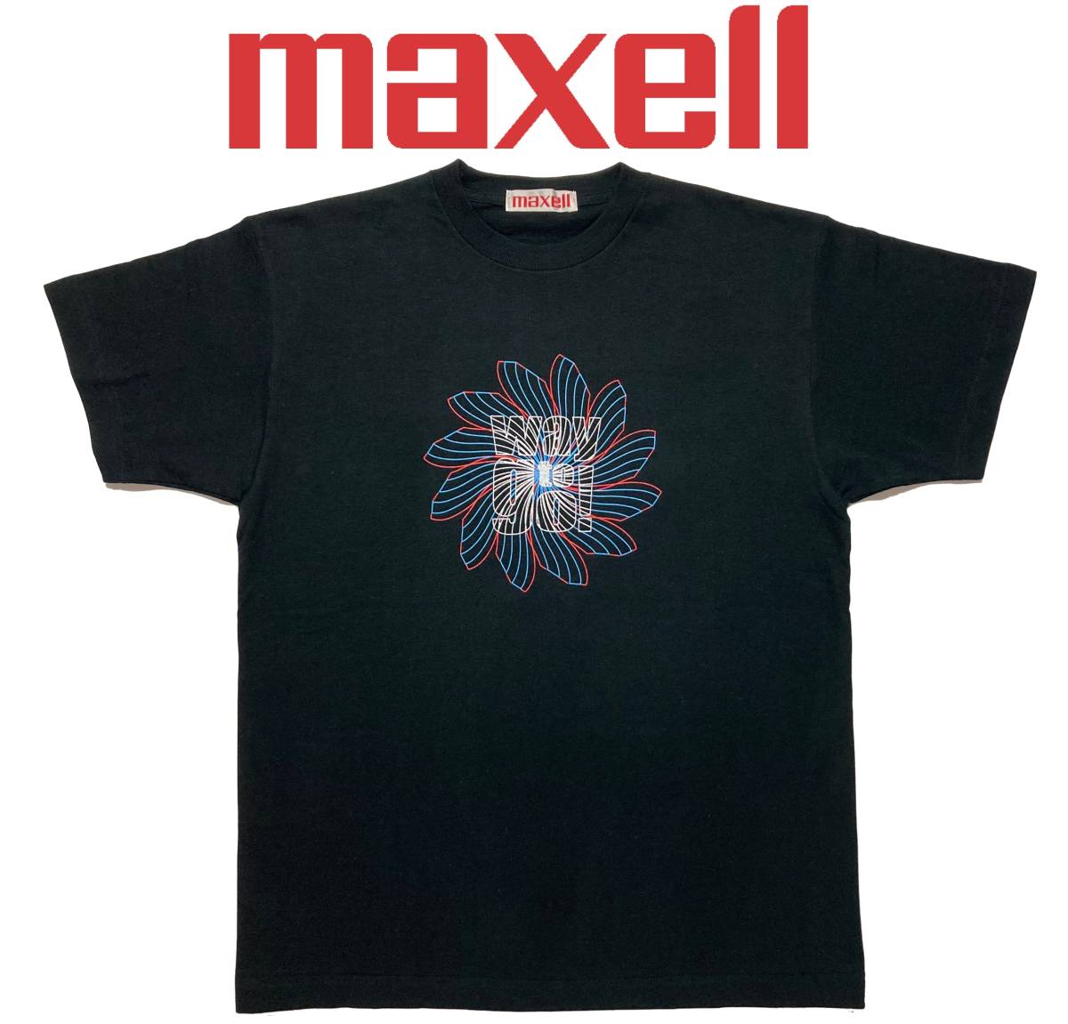 良好 maxell Tシャツ マクセル カセットテープ 企業物 way to go_画像1