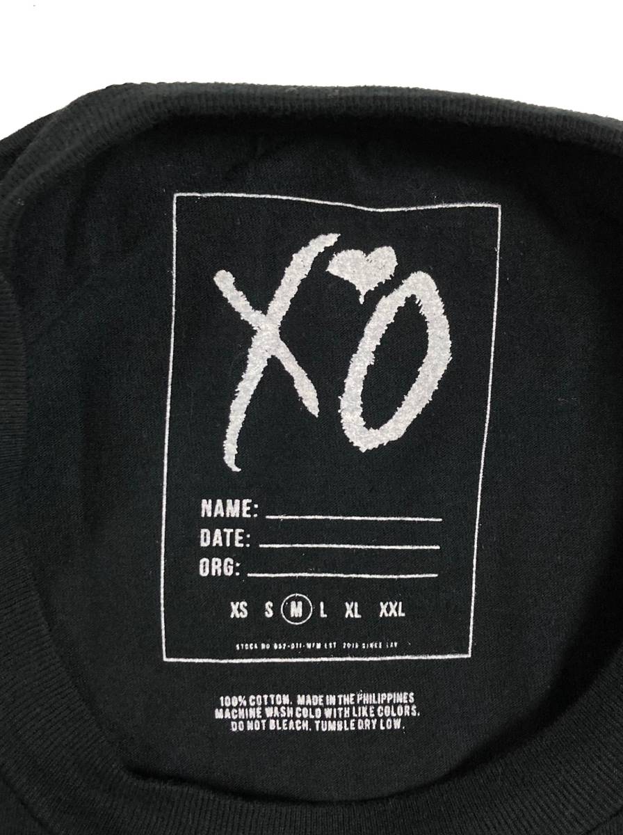 THE WEEKND ウィークエンド オフィシャル XOロゴ M Tシャツ ミュージック R&B_画像3